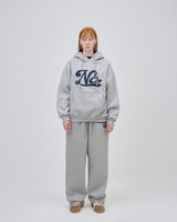 UNDERLINE LOGO SWEAT PANTS - GRAY