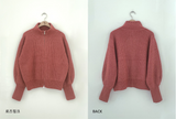 2WAYウールニットジップアップ/two-way wool knit zip-up