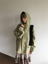 モロー ウォッシュド フーデッド フィールド ジャケット (2color)