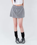 VELOUR TRAINING SKIRT [4color]