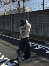 Nodric Slub Wide Flare Denim Pants