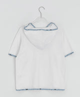 26SS★ [BAONHAUS] ラネンジカラー半袖フーディーTシャツ