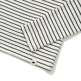 KIRSH プレーンストライプスリムフィット長袖Tシャツ [WHITE]