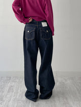 [unisex] 531 Back Pocket Selvedge Wide Denim Pants