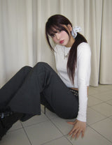 pinter striped ローライズパンツ