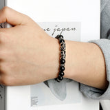 SVB-1011 Geometric Onyx Natural Stone Bracelet