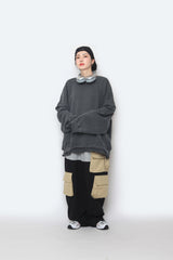 Sweat Coloring String Cargo Pants