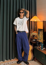 Cotton wide Color Pants 2COLOR