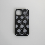 [MADE] glitter dot slogan glass bumper case