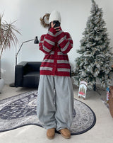 Cent Wool Haji Stripe Cardigan