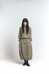 Balloon skirt / Khaki Brown