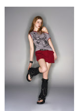 2025 Spring/Summer New Large Pocket Red Shorts
