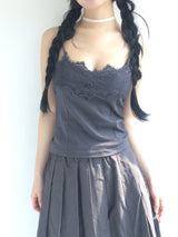 soft lace sleeveless shirt