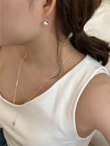 Silver bell earring (silver)