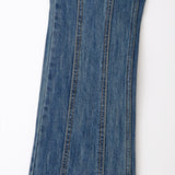 Denim bootcut line pants