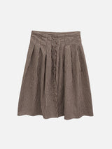 Preppy Vintage Check Skirt (2c)