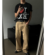 [Unisex] Semi crop heart t-shirts(2color)
