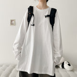 モード ベーシック ボックスフィット ロングスリーブ ティーシャツ (5 colors) H&L