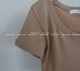 ナッピング 5 color クロップ半袖Tシャツ