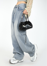 Cloud Wide Denim Pants(2colors)