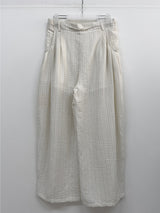 Rose String Stripe Wide Pants