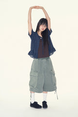 Kovarn vintage cargo bermuda pants