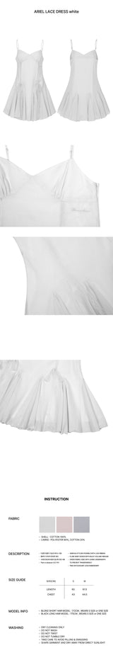 アリエルレースドレス white