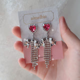 Party Ribbon Princess Piercing - Rosepink/Silver Color