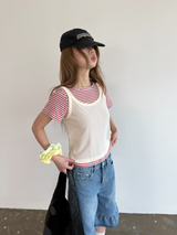 net sleeveless top 