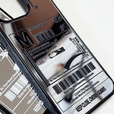 Fresh Love Delivery Label Bumper Mirror Phone Case (BK)