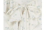 FRILL NECK FLORAL BLOUSE (IVORY)