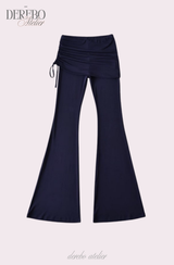Liiv short-sleeve cap training shirring pants set (TOP)