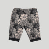 LACE HEM SHORTS: FLOWER