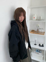 Leme Overfit Hood Cotton Jacket Jumper