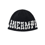 PomPom Logo Jacquard Beanie (Black)