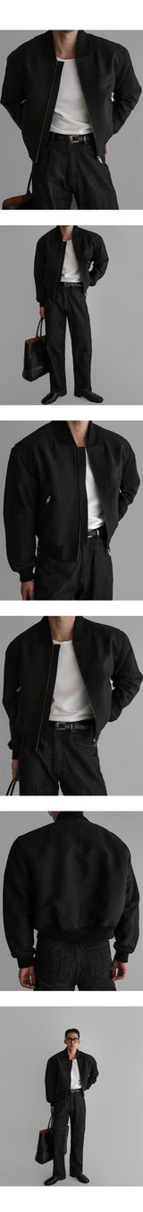 Crop MA-1 Jacket [Black]