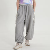 Double banding ribbon sweatpants