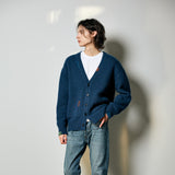 Stitch Point Oversized Cardigan_Blue