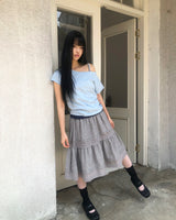 フトム レース ミディスカート