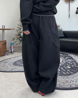 Allen two-pocket brushed banding pants