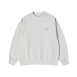 25SS ピグメントベーシックロゴスウェットシャツ ライトグレー