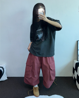 BIG BIG POCKET OVER BERMUDA 🤎🤍❤🖤5COLOR