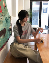 トーキョー プリント クロップ ショートスリーブ Tシャツ