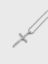 EVAN CUBIC CROSS NECKLACE