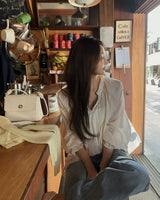 Chani punched lace blouse
