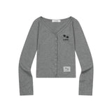 SEDIR V-NECK SNAP BUTTON CARDIGAN (2COLOR)