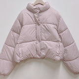 gelato pastel cropped padded jacket