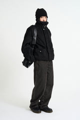 Heavy warm corduroy wide pants