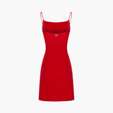 Phoebe Mini Dress Set in Cardinal Red