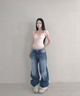ポニーリボンデニムパンツ
